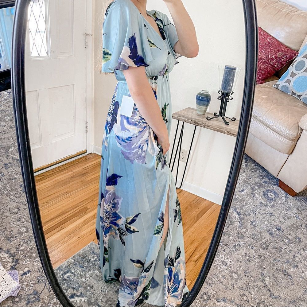 Show Me Your Mumu Faye Flutter Maxi Dress M - Picture 2 of 10